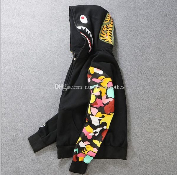 new men's clothes hoodies jacket gray camouflage shark print men fashion cotton hooded sportswear inner fleece hoody sweatshirt coat, Black
new men's clothes hoodies jacket gray camouflage shark print men fashion cotton hooded sportswear inner fleece hoody sweatshirt coat, Black