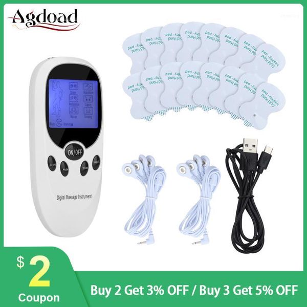 agdoad tens muscle stimulator ems acupuncture body massage digital therapy machine electrostimulator with 16pcs electrode pads1
agdoad tens muscle stimulator ems acupuncture body massage digital therapy machine electrostimulator with 16pcs electrode pads1