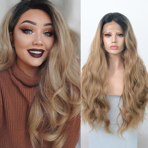 charisma long body wave synthetic lace front wig dark roots ombre wigs for women glueless high temperature hair wigs for women, Black;brown
charisma long body wave synthetic lace front wig dark roots ombre wigs for women glueless high temperature hair wigs for women, Black;brown