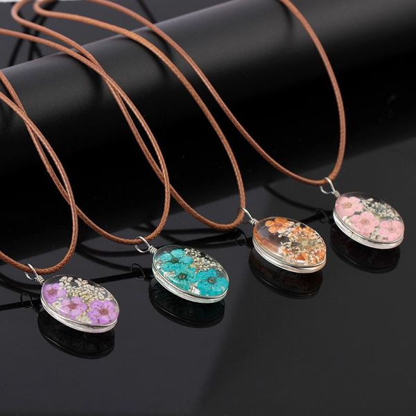 pendant necklaces personality simple oval shape charm party jewelry lady handmade fashion creative dry flower clear glass necklace, Silver
pendant necklaces personality simple oval shape charm party jewelry lady handmade fashion creative dry flower clear glass necklace, Silver