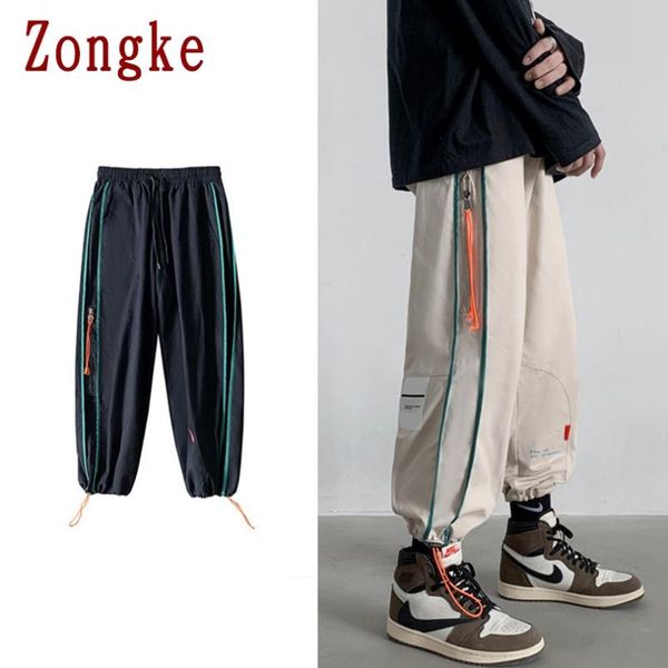 men's pants zongke mens ankle-length hip hop harem men clothing trousers jogger harajuku sweatpants 2021 m-3xl, Black
men's pants zongke mens ankle-length hip hop harem men clothing trousers jogger harajuku sweatpants 2021 m-3xl, Black