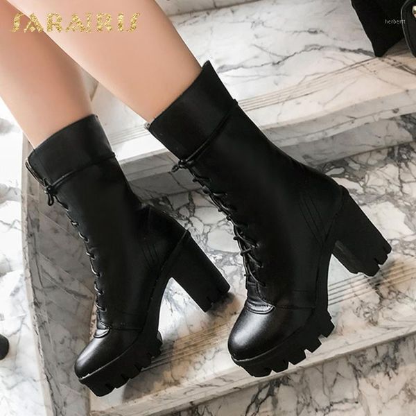 boots sarairis 2021 fashion large size 43 chunky high heels shoes woman female platform lace up add fur warm winter boots1, Black
boots sarairis 2021 fashion large size 43 chunky high heels shoes woman female platform lace up add fur warm winter boots1, Black