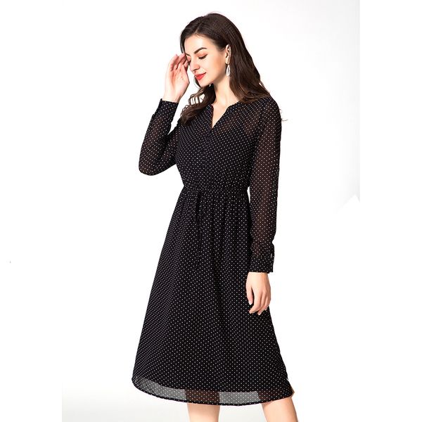 2021 new black a line v-neck long sleeve beach es polka dot high waist maxi party for women clothing 57ka, Black;gray
2021 new black a line v-neck long sleeve beach es polka dot high waist maxi party for women clothing 57ka, Black;gray