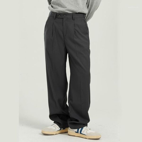 men elastic waist loose casual straight wide leg suit pant male japan korea streetwear black gray khaki suit long trousers1
men elastic waist loose casual straight wide leg suit pant male japan korea streetwear black gray khaki suit long trousers1