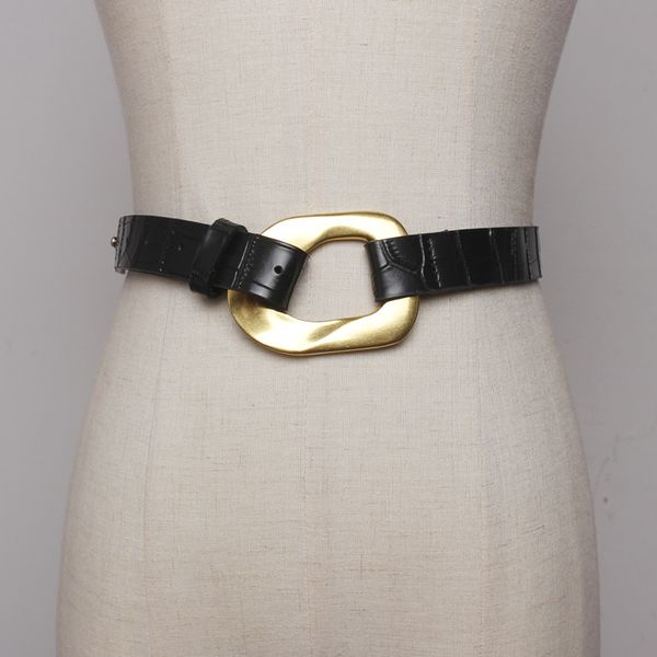 fashion simple irregular trapezoidal buckle for women's decorative jeans dress crocodile waist belt, Black;brown
fashion simple irregular trapezoidal buckle for women's decorative jeans dress crocodile waist belt, Black;brown