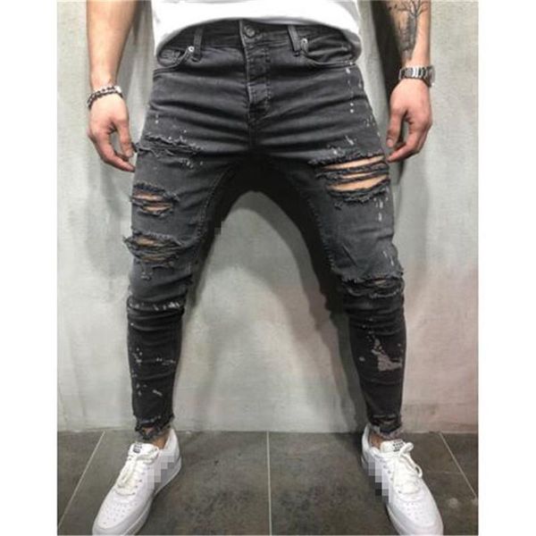 summer holes men jeans fashions slim fit tearing skinny denim jeans mens hip hop streetwear pantalon homme jean pencil pants, Blue
summer holes men jeans fashions slim fit tearing skinny denim jeans mens hip hop streetwear pantalon homme jean pencil pants, Blue