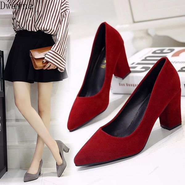 dress shoes square heel single korean pointed suede high heels black professional work simple fashion pumps elegant womens1
dress shoes square heel single korean pointed suede high heels black professional work simple fashion pumps elegant womens1