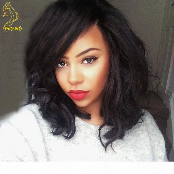 6a short wavy lace front human hair wigs brazilian hair glueless full lace wig human hair bob wig for black women, Black;brown
6a short wavy lace front human hair wigs brazilian hair glueless full lace wig human hair bob wig for black women, Black;brown