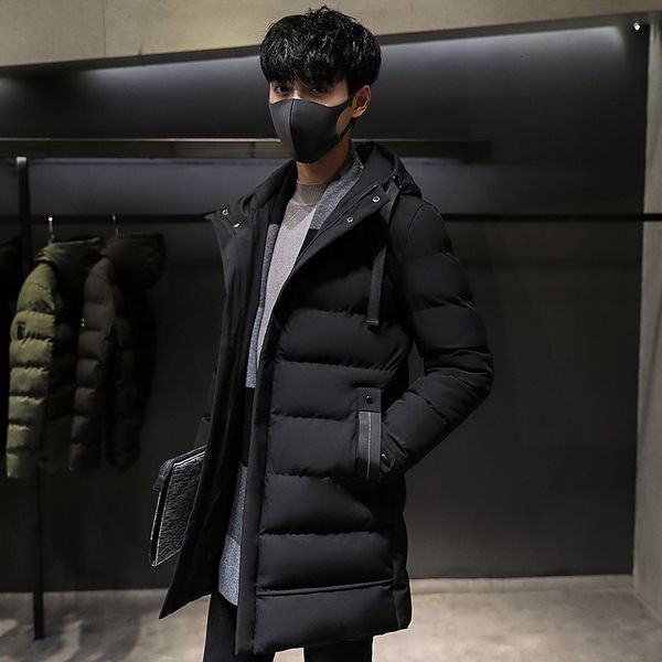 padded men's korean trend autumn and thiened mid long hooded winter down cotton jaet fashion brand, Black
padded men's korean trend autumn and thiened mid long hooded winter down cotton jaet fashion brand, Black
