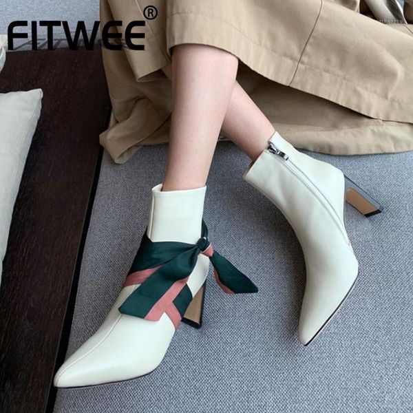 boots fitwee women ankle fashion zipper real leather high heel shoes warm winter office lady footwear size 30-461, Black
boots fitwee women ankle fashion zipper real leather high heel shoes warm winter office lady footwear size 30-461, Black