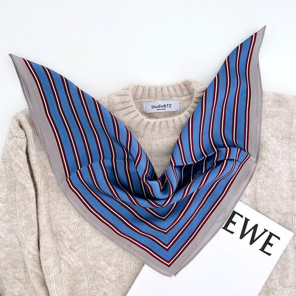 new 100% pure silk scarf 2020 women foulard square small headband fashion neckerchief scarves bandana hijab 53*53cm, Blue;gray
new 100% pure silk scarf 2020 women foulard square small headband fashion neckerchief scarves bandana hijab 53*53cm, Blue;gray