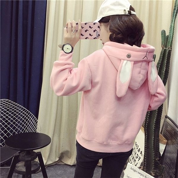 kawaii bunny ear hoodie women long sleeve hooded sweatshirts pink autumn winter girl hoody pullovers plus size tracksuits y200106, Black
kawaii bunny ear hoodie women long sleeve hooded sweatshirts pink autumn winter girl hoody pullovers plus size tracksuits y200106, Black