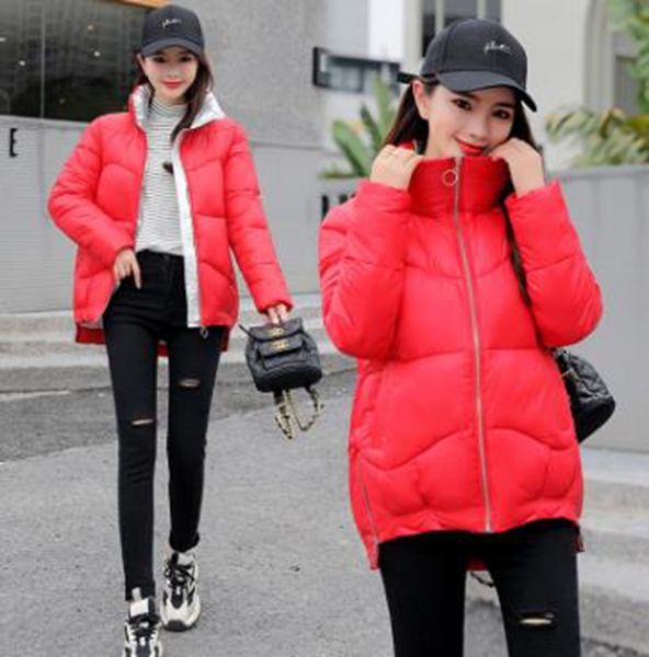 wholesale women's down padded shiny short winter loose fashion stand-up collar thickened bf bread jacket, Black
wholesale women's down padded shiny short winter loose fashion stand-up collar thickened bf bread jacket, Black