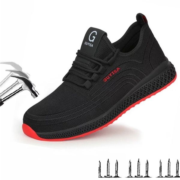 work safety men's outdoor steel toe protective shoes military combat boots indestructible breathable sneakers y200915, Black;brown
work safety men's outdoor steel toe protective shoes military combat boots indestructible breathable sneakers y200915, Black;brown