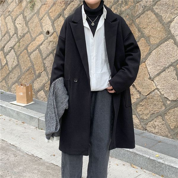 autumn 2021 male thin new winter medium thick coat lapel youth wear oepj, Tan;black
autumn 2021 male thin new winter medium thick coat lapel youth wear oepj, Tan;black