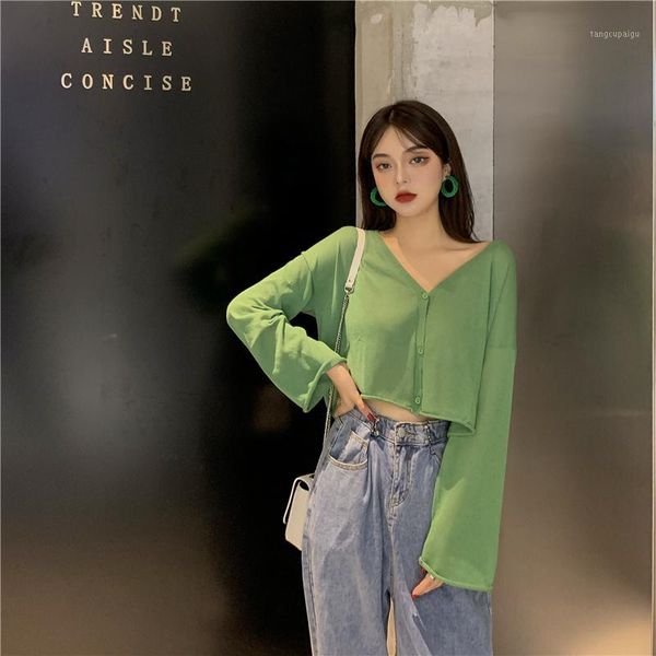 spring summer korea style casual v-neck women's clothing fashion brand loose ladies knitted open stitch crop coats thin1, Black;brown
spring summer korea style casual v-neck women's clothing fashion brand loose ladies knitted open stitch crop coats thin1, Black;brown