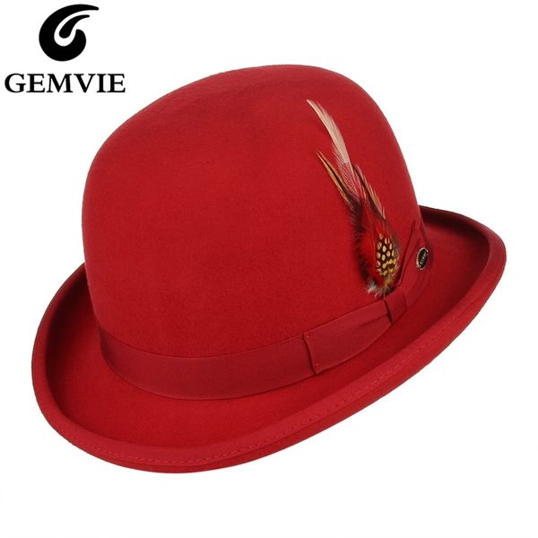 gemvie 100% wool felt feather derby bowler hat for men/women satin lined fashion party formal fedora costume magician cap t200323, Blue;gray
gemvie 100% wool felt feather derby bowler hat for men/women satin lined fashion party formal fedora costume magician cap t200323, Blue;gray