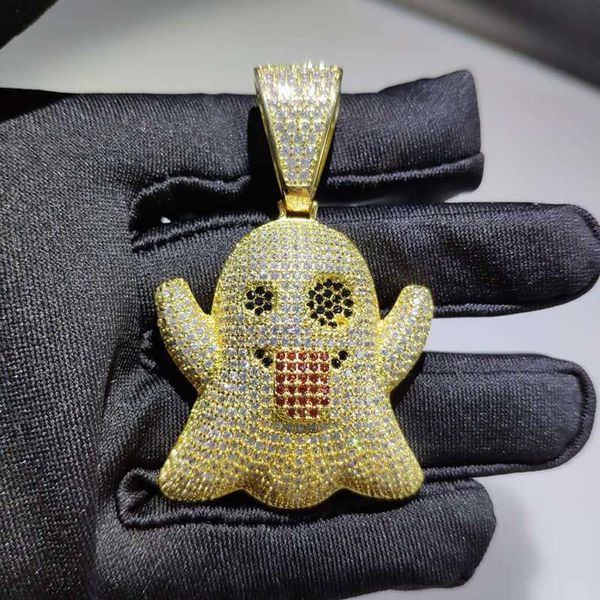 new arrival big size hip hop aaa cz stones bling ice out ghost pendants necklace for men rapper jewelry with 24" rope chainq0115, Black
new arrival big size hip hop aaa cz stones bling ice out ghost pendants necklace for men rapper jewelry with 24" rope chainq0115, Black