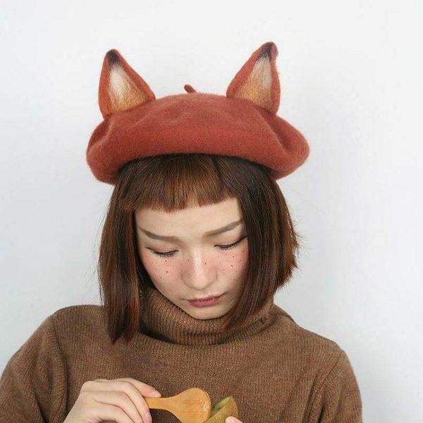 berets women cats ear wool felt beret cap cute warm painter hat christmas winter jl, Blue;gray
berets women cats ear wool felt beret cap cute warm painter hat christmas winter jl, Blue;gray
