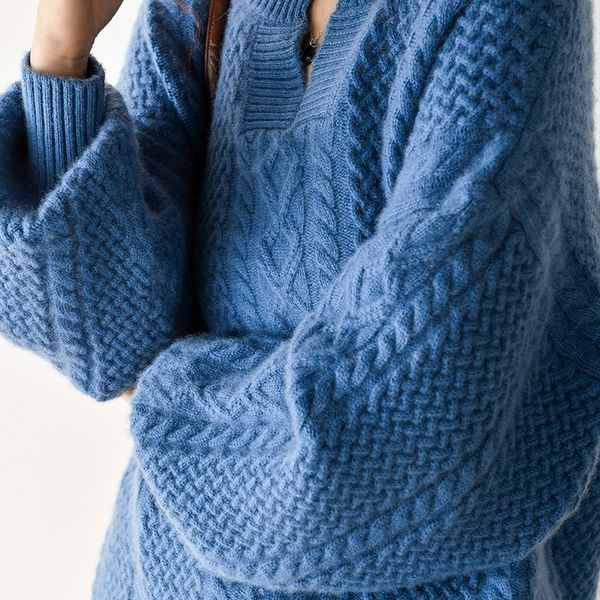 autumn winter cashmere sweater woman retro green v-neck pullover turtleneck clothes women oversized knitted long sleeve 201204, White;black
autumn winter cashmere sweater woman retro green v-neck pullover turtleneck clothes women oversized knitted long sleeve 201204, White;black