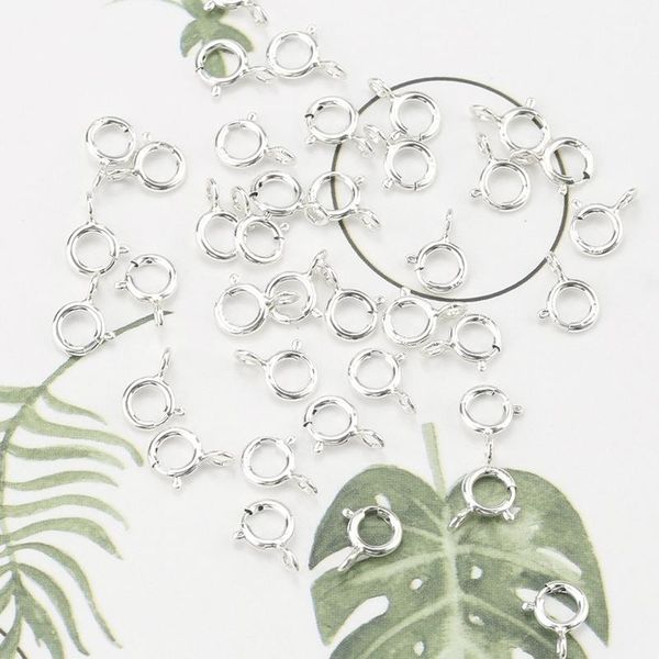 20pcs 5mm silver spring ring clasps hooks 925 sterling silver connection for necklace bracelet diy buckle wmtacu bdesybag
20pcs 5mm silver spring ring clasps hooks 925 sterling silver connection for necklace bracelet diy buckle wmtacu bdesybag