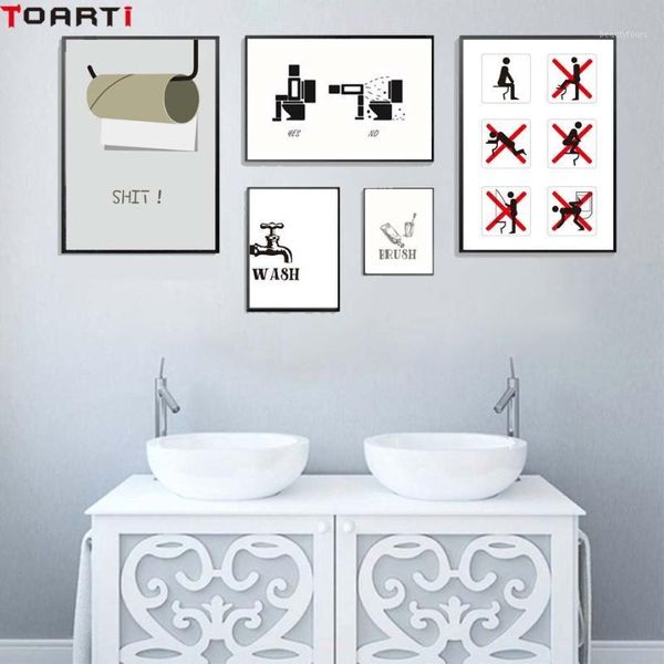 toilet note poster wash hands brush teeth canvas painting prints home decor for bathroom washroom wall picture art1
toilet note poster wash hands brush teeth canvas painting prints home decor for bathroom washroom wall picture art1