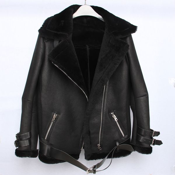 fashion shearling fur coat winter thick warm 100% soft rough crack sheepskin wool jacket women shearling jacket plus size m370 201028, Black
fashion shearling fur coat winter thick warm 100% soft rough crack sheepskin wool jacket women shearling jacket plus size m370 201028, Black