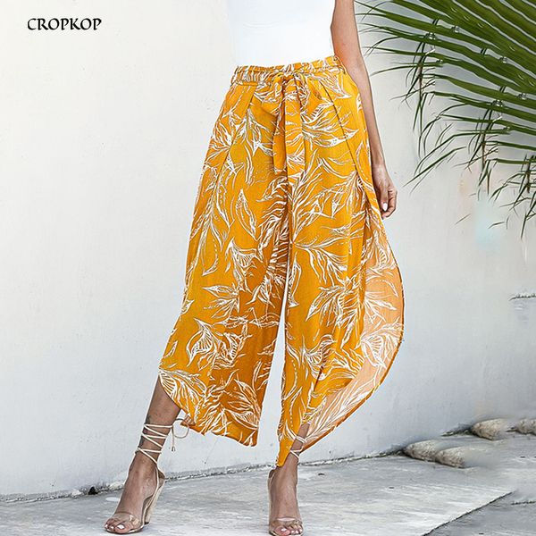split hem pants summer high waist women casual loose print wide leg beach trousers lacing-up clothing black purple 2020 fashion 1020, Black;white
split hem pants summer high waist women casual loose print wide leg beach trousers lacing-up clothing black purple 2020 fashion 1020, Black;white