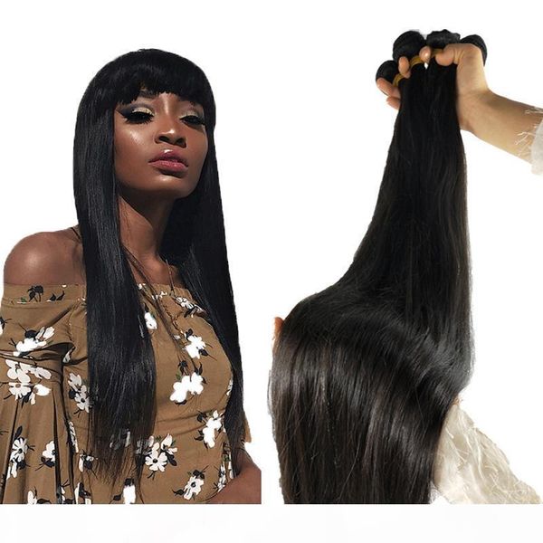long length 32 34 36 38 40 inch brazilian silk straight human hair bundles natural color, Black
long length 32 34 36 38 40 inch brazilian silk straight human hair bundles natural color, Black