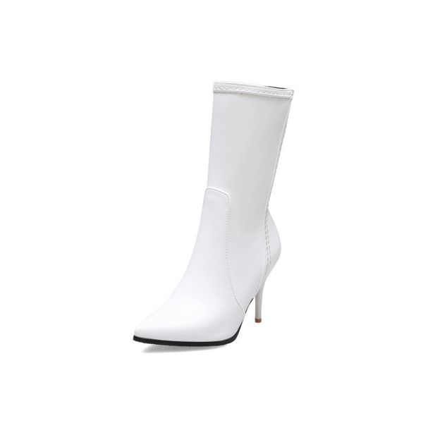 2020 and winter white wedding high heels to female mid-tube big 34-47 size boots nlud, Black
2020 and winter white wedding high heels to female mid-tube big 34-47 size boots nlud, Black