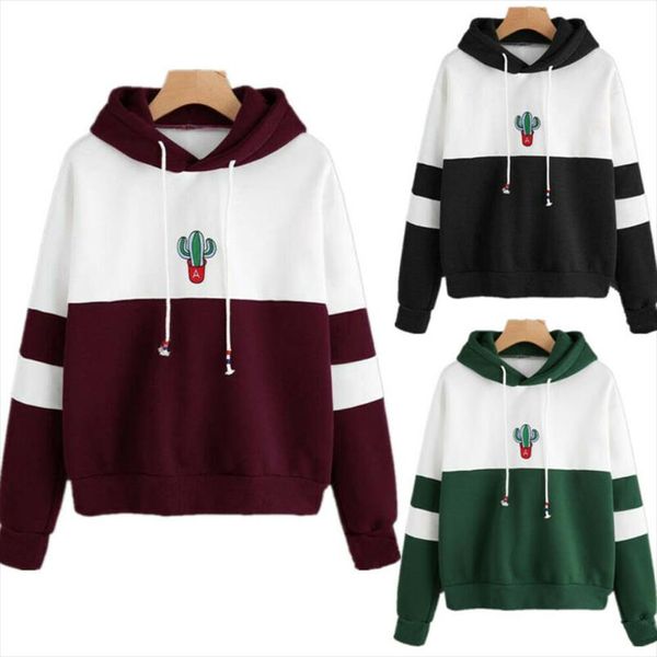 goocheer 2020 new women hoodies sweatshirt cactus print ladies contrast color pullover long sleeve casual jumper hooded, Black
goocheer 2020 new women hoodies sweatshirt cactus print ladies contrast color pullover long sleeve casual jumper hooded, Black