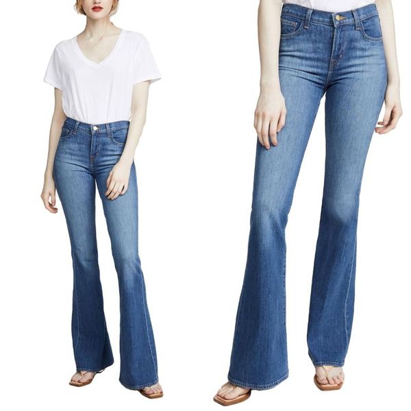 spring new blue stretch high waist jeans with big horn and wide leg
spring new blue stretch high waist jeans with big horn and wide leg