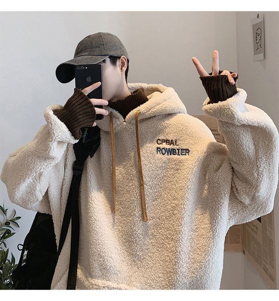 pr thicken plus velvet men hoodies 2020 autumn winter new men's hooded sweatshirts man streetwear casual pullovers, Black 
pr thicken plus velvet men hoodies 2020 autumn winter new men's hooded sweatshirts man streetwear casual pullovers, Black