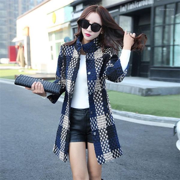 women's wool & blends fashionable wild women's high-quality mid-length woolen coat autumn and winter version of the slim collar tw, Black
women's wool & blends fashionable wild women's high-quality mid-length woolen coat autumn and winter version of the slim collar tw, Black