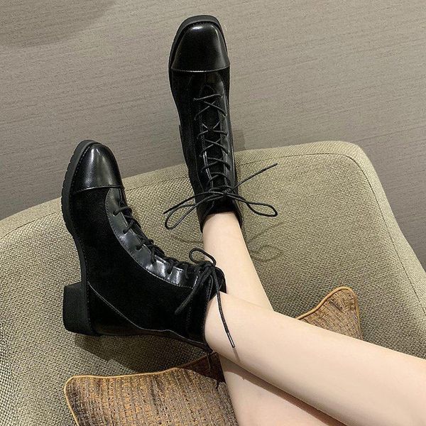 women leather boots ankle boots female low heels shoes for women autumn lace up winter motorcycle 2020 new fashion shoes, Black
women leather boots ankle boots female low heels shoes for women autumn lace up winter motorcycle 2020 new fashion shoes, Black