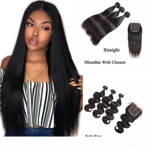 8а бразильский straight virgin волос с closure необработанные бразильский объемная волна волос девственницы плетение связки с 4x4 кружева за, Black
8а бразильский straight virgin волос с closure необработанные бразильский объемная волна волос девственницы плетение связки с 4x4 кружева за, Black