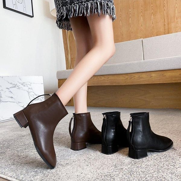 woman flat boots booties ladies brand women's shoes winter footwear zipper boots-women round toe low fashion mid calf, Black
woman flat boots booties ladies brand women's shoes winter footwear zipper boots-women round toe low fashion mid calf, Black
