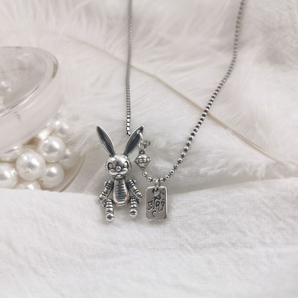 fashion guodong gate mechanical rabbit necklace female online influencer temperament thai silver retro bunny clavicle stitching chain custom
fashion guodong gate mechanical rabbit necklace female online influencer temperament thai silver retro bunny clavicle stitching chain custom