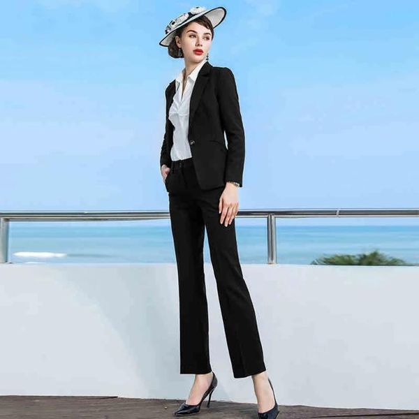 women's two piece pants formal elegant business blazers trouser suits office sets ladies plus size jacket lady, White
women's two piece pants formal elegant business blazers trouser suits office sets ladies plus size jacket lady, White