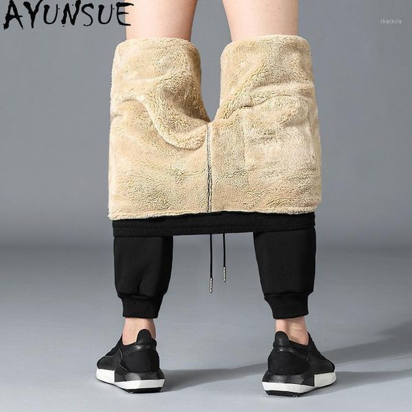 ayunsue men's winter pants sweatpants super warm thick pants cashmere trousers for men fleece male long outdoors men 20201, Black
ayunsue men's winter pants sweatpants super warm thick pants cashmere trousers for men fleece male long outdoors men 20201, Black
