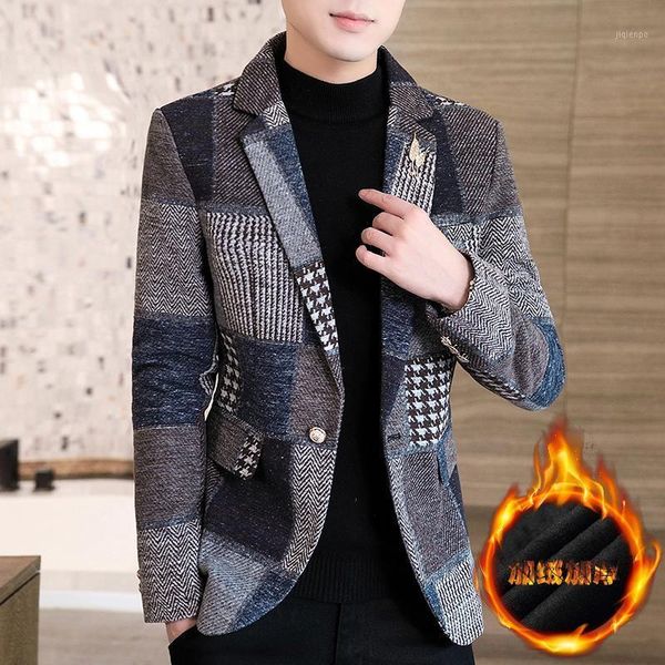 men's suits & blazers autumn and winter plus plush small suit men korean version slim fashion single western youth leisure thick woolen, White;black
men's suits & blazers autumn and winter plus plush small suit men korean version slim fashion single western youth leisure thick woolen, White;black