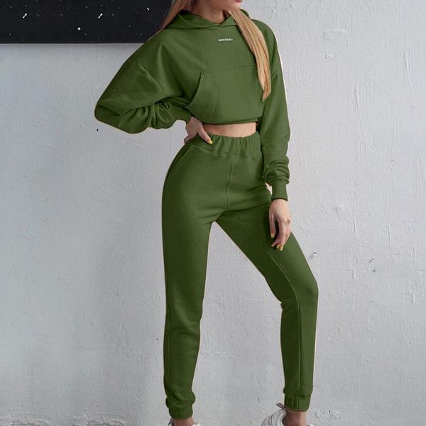 women set 2pcs solid color long sleeve sports sweatshirt + long pants ladies casual sports sweat suit running tracksuit, White;black
women set 2pcs solid color long sleeve sports sweatshirt + long pants ladies casual sports sweat suit running tracksuit, White;black