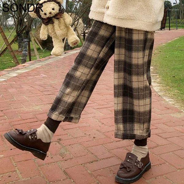 cute girl woolen plaid pants women 2020 autumn winter new college style all-match ladies cropped pants cotton trousers female1, Black;white
cute girl woolen plaid pants women 2020 autumn winter new college style all-match ladies cropped pants cotton trousers female1, Black;white