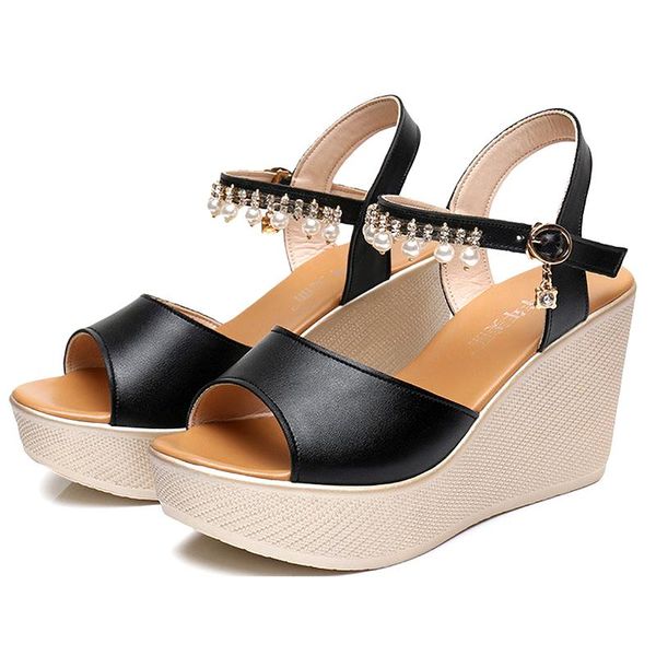 new fashion summer beach shoes peep toe split leather shoes white black platform women wedge sandals large size 32-43
new fashion summer beach shoes peep toe split leather shoes white black platform women wedge sandals large size 32-43