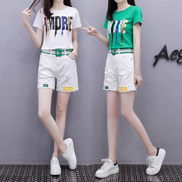 2020 summer cotton women's track-suit clothes set 2 piece sequin harajuku letter + white jeans shorts pants outfit suit 3xl, Gray
2020 summer cotton women's track-suit clothes set 2 piece sequin harajuku letter + white jeans shorts pants outfit suit 3xl, Gray