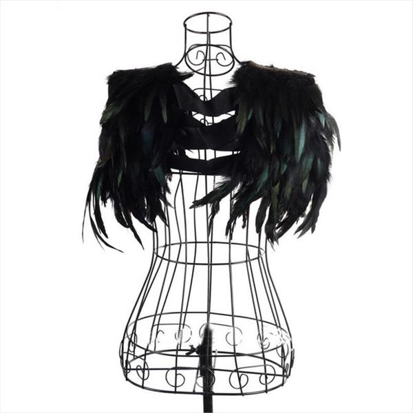 goth real feathers crop women sleeveless cape fluffy party clubwear stage performance costumes rave festival, White
goth real feathers crop women sleeveless cape fluffy party clubwear stage performance costumes rave festival, White