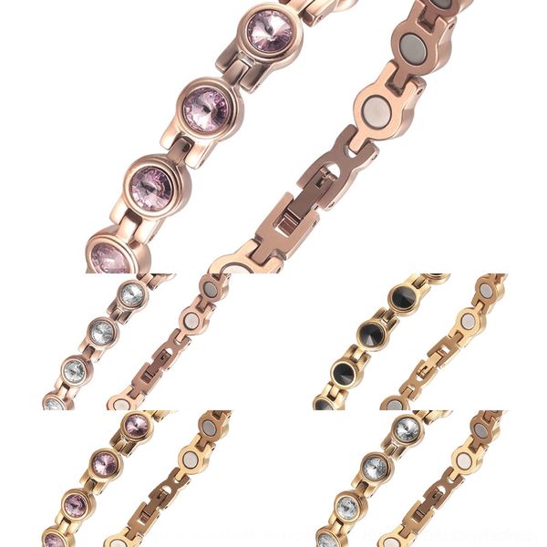 se5zp magnetic sta health jewelry women's titanium zircon jewelry magnetic therapy health women's stainless titanium steel zircon, Golden;silver
se5zp magnetic sta health jewelry women's titanium zircon jewelry magnetic therapy health women's stainless titanium steel zircon, Golden;silver
