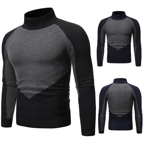 men's sweaters sweater men 2021 autumn winter stitching turtleneck slim-fitting long-sleeved warm, White;black
men's sweaters sweater men 2021 autumn winter stitching turtleneck slim-fitting long-sleeved warm, White;black