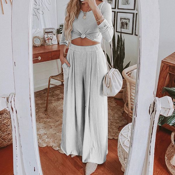 women's leisure knitting two pieces of coastal accessories autumn 2020 women's high sleeve long sleeve pants elegant round neck co, Blue;black
women's leisure knitting two pieces of coastal accessories autumn 2020 women's high sleeve long sleeve pants elegant round neck co, Blue;black