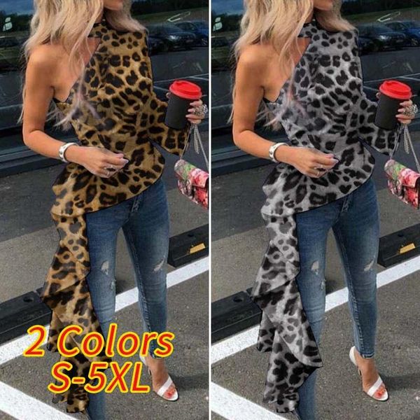 autumn blouses vonda women one shoulder long sleeve vintage leopard print shirts irregular blusas 5xl asymmetric, White
autumn blouses vonda women one shoulder long sleeve vintage leopard print shirts irregular blusas 5xl asymmetric, White